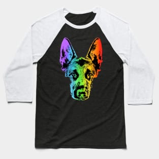 Rainbow German Shepherd Baseball T-Shirt